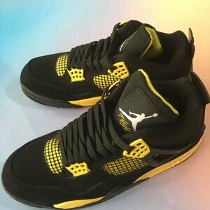 Air Jordan 4 retro yellow thunder Men Sneakers